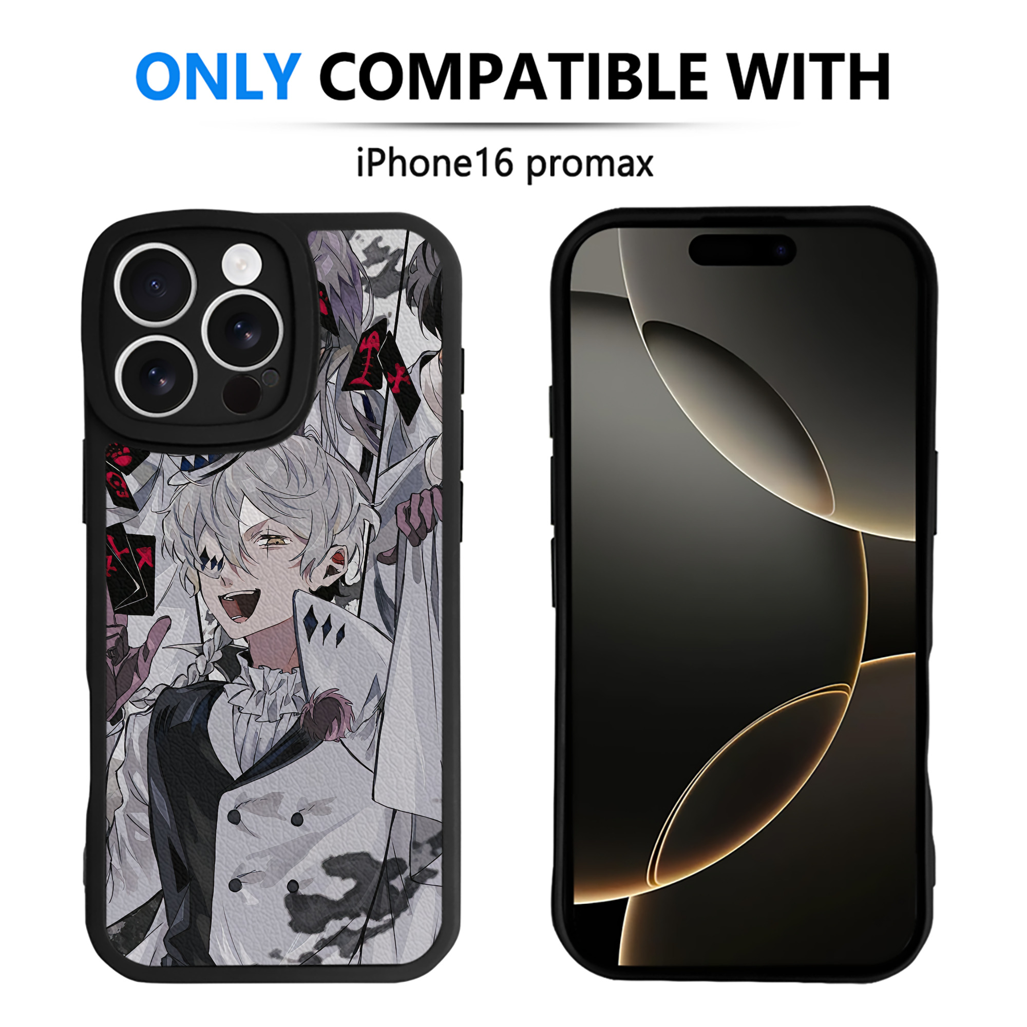 （画像用） 文豪ストレイドッグス Bungo Stray Dogs 【iPhone 16シリーズ対応】シリコンスマホケース（レザー調） 材質：シリコン